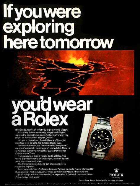 qual è lo slogan rolex|old rolex ads.